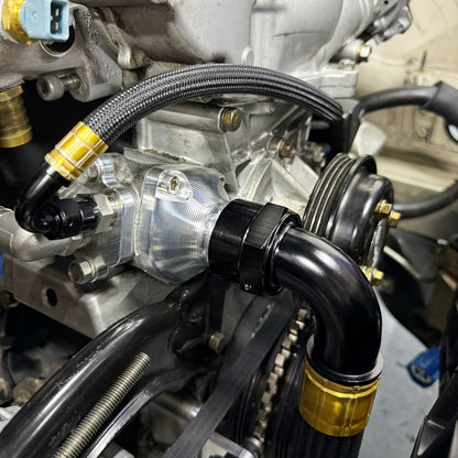 KA24DE Billet Thermostat Housing