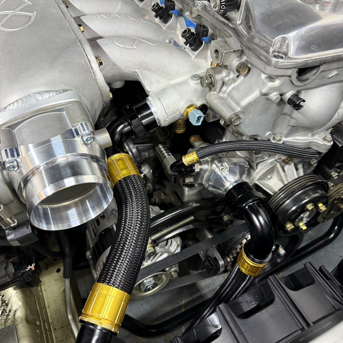 KA24DE Billet Thermostat Housing