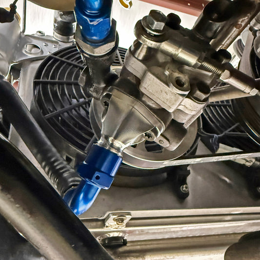 SR20DET -10AN Power Steering Low Pressure fitting.